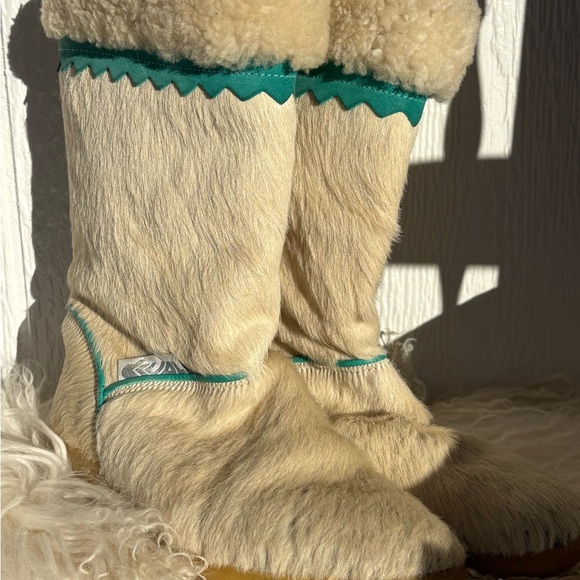 Vintage Fur Boots size 9 So CUTE!!! - Picture 9 of 11